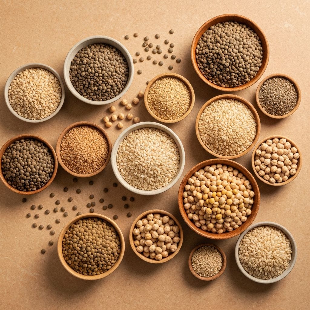 Grains and legumes